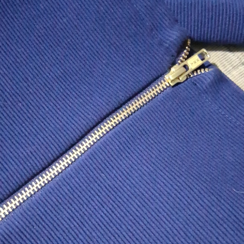 Crown & Ivy Navy Blouse with Gingham Details - Picture 5 of 5